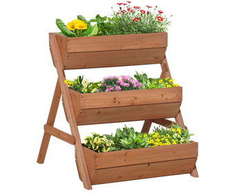 3 Tier  Garden Bed Wooden Elevated Planter Box