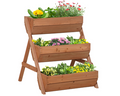 3 Tier  Garden Bed Wooden Elevated Planter Box